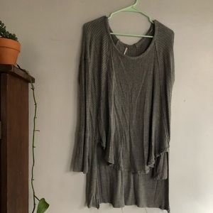 Free People Ventura high low thermal top